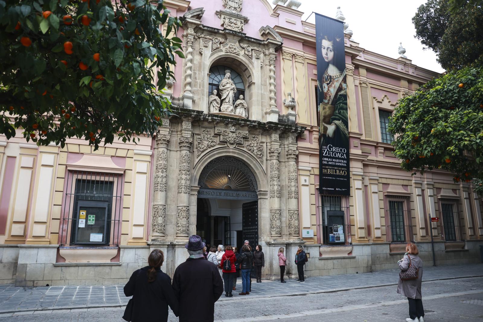 Fachada del Museo de Bellas Artes en una fotografía tomada este mismo miércoles