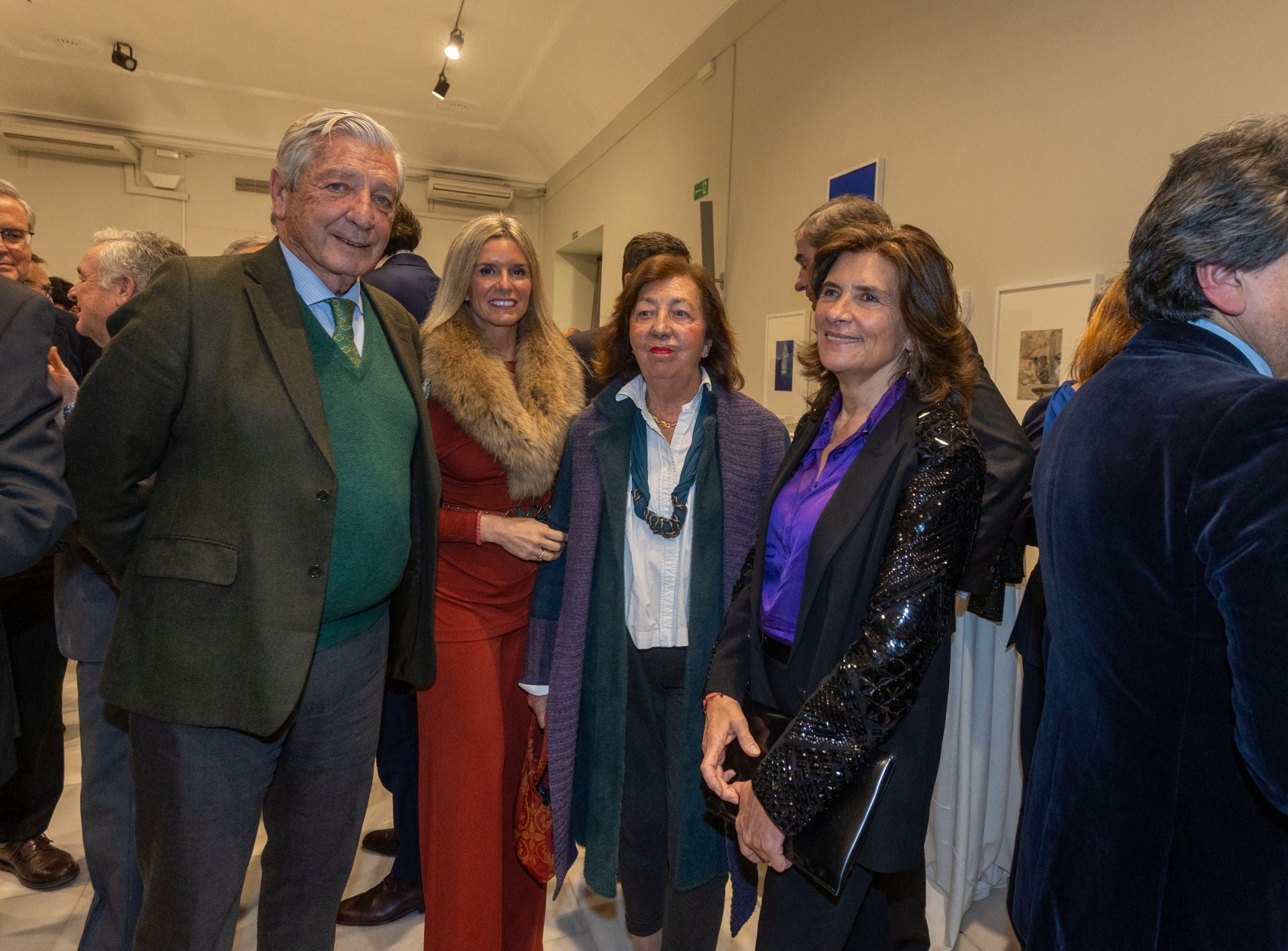 Javier Maza, Ana Ordóñez, Carmen Maza y María José de la Puerta