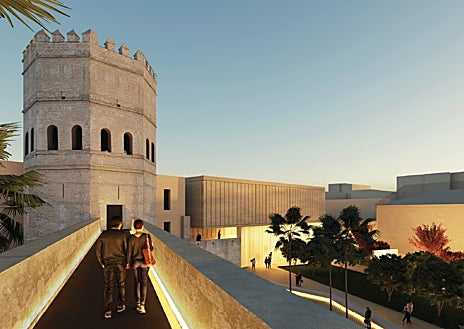 Imagen secundaria 1 - El museo de la Torre de la Plata de Sevilla imitará el aspecto de la muralla