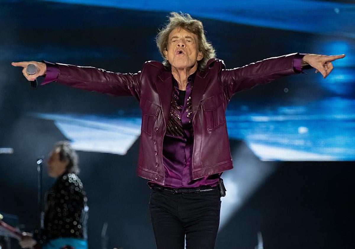 Mick Jagger en  un concierto en Chicago dentro de la gira 'Hackney Diamonds 2024'