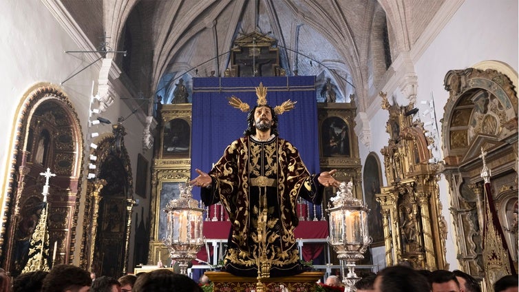 El Señor de la Oración de Montesión se trasladó a San Martín de manera fugaz