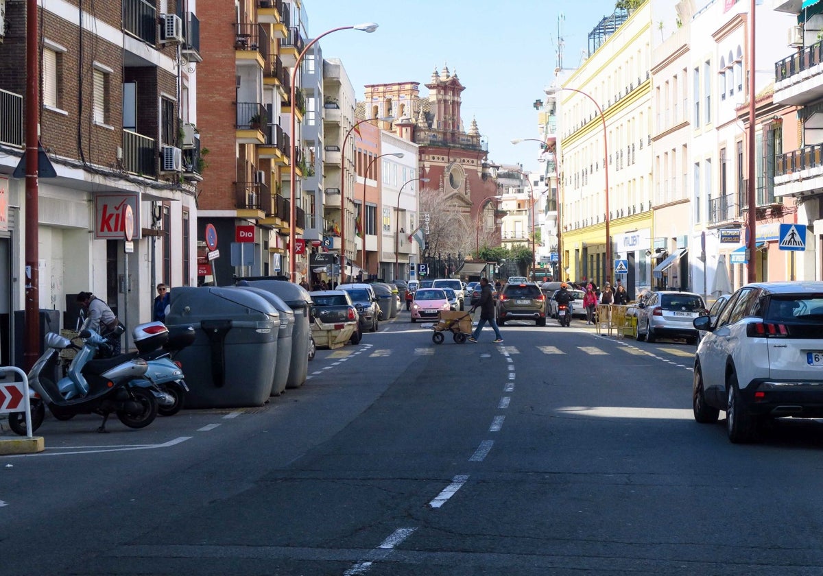 La calle Pagés del Corro, entre el cruce de República Argentina y Clara de Jesús Montero