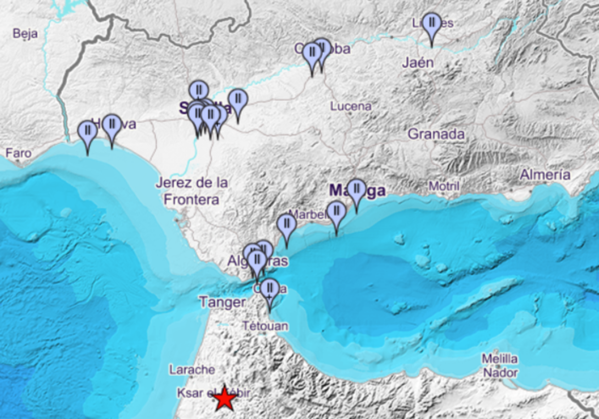 El terremoto, con epicentro en Marruecos, se ha sentido en municipios de seis provincias andaluzas