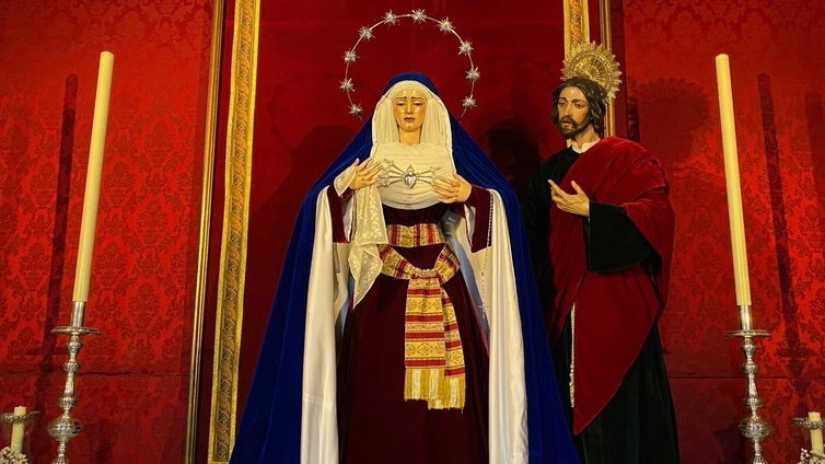 La Virgen de Gracia y Amparo de Los Javieres regresa a la parroquia de Omnium Sanctorum de Sevilla