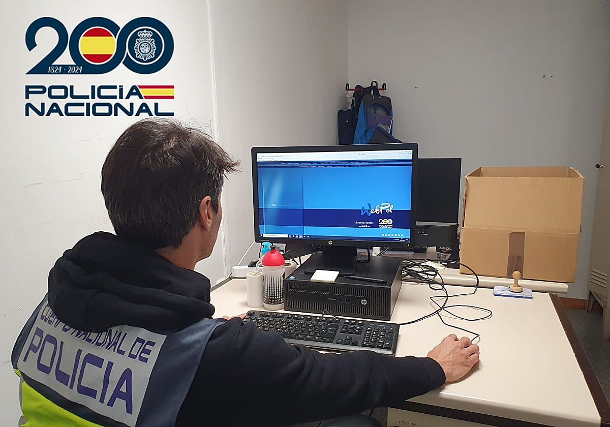 Efectivos de la Policía Nacional han detenido al ciberdelincuente en Sevilla