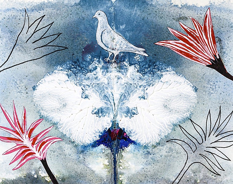 Ilustración de Rafael Leonardo Setién para 'Voy de vuelo', de San Juan de la Cruz