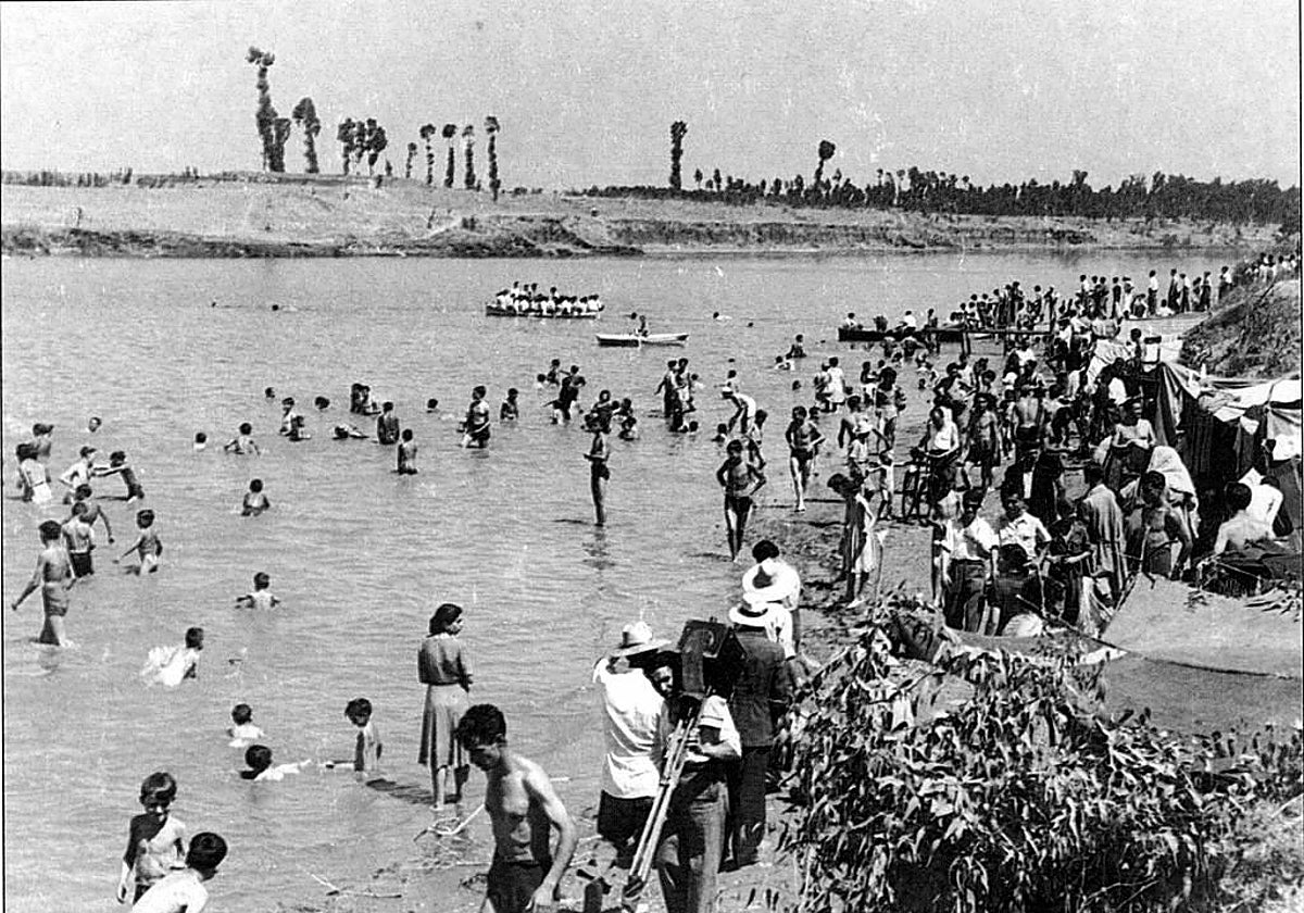 Imagen de la antigua playa fluvial de María Trifulca