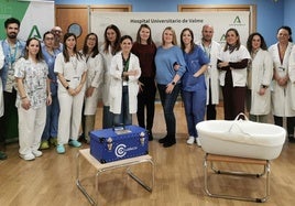 El Hospital de Valme se humaniza con una «cuna de los abrazos» con la que las familias podrán despedirse de su bebé y afrontar el duelo por su pérdida