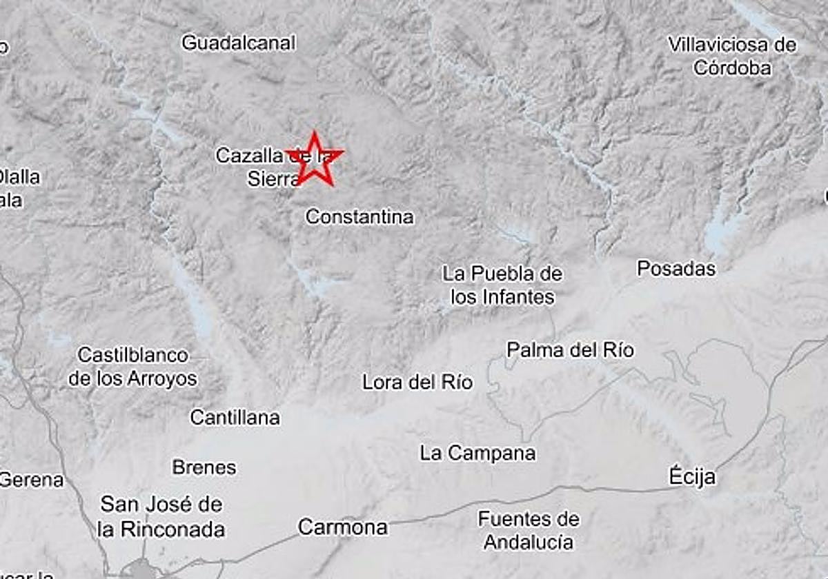 El terremoto se ha localizado en Cazalla de la Sierra
