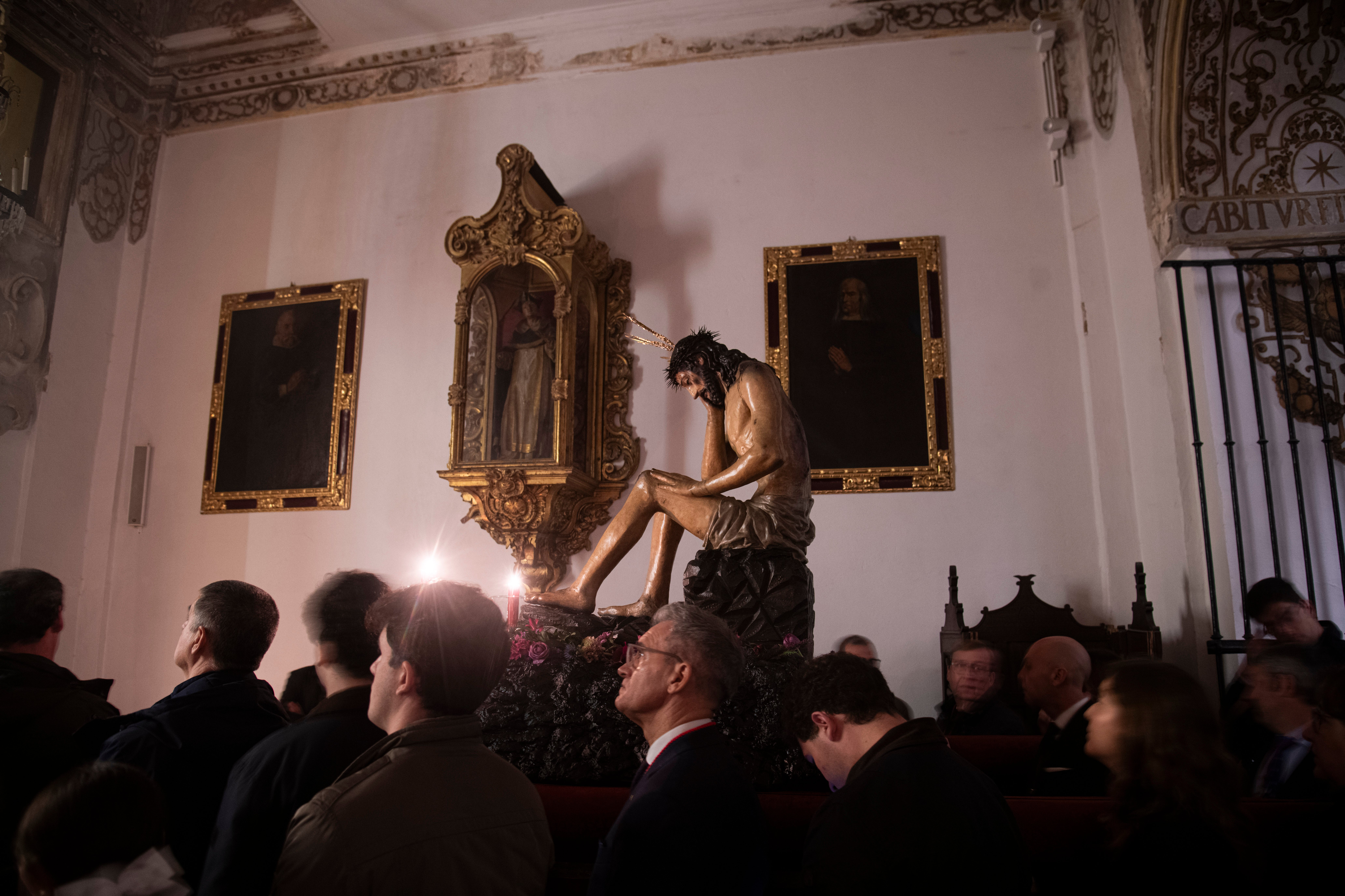 Las imágenes delvía crucis del Señor de la Humildad y Paciencia