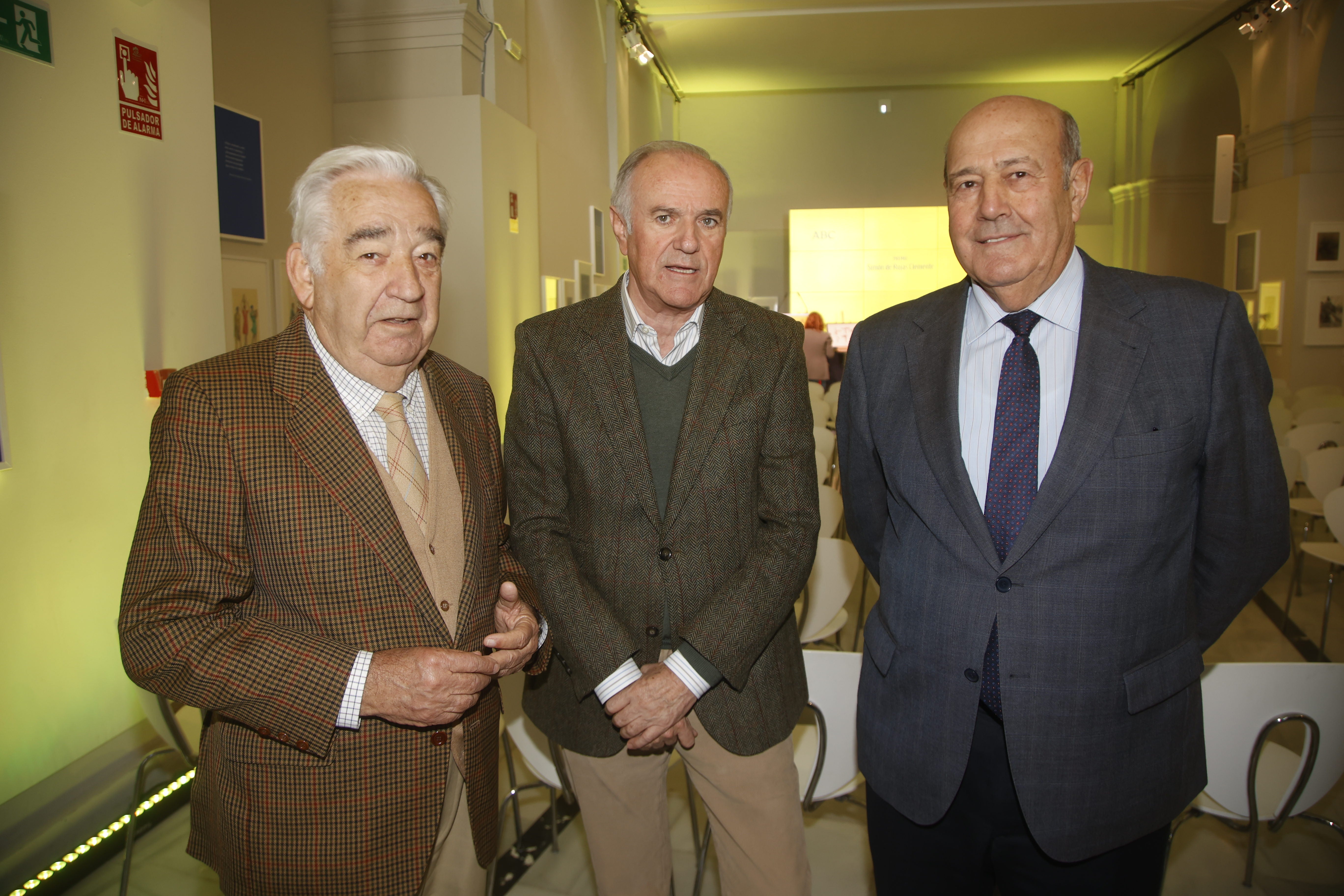 Arturo Candau, Brígido Chambra y Antonio Torres
