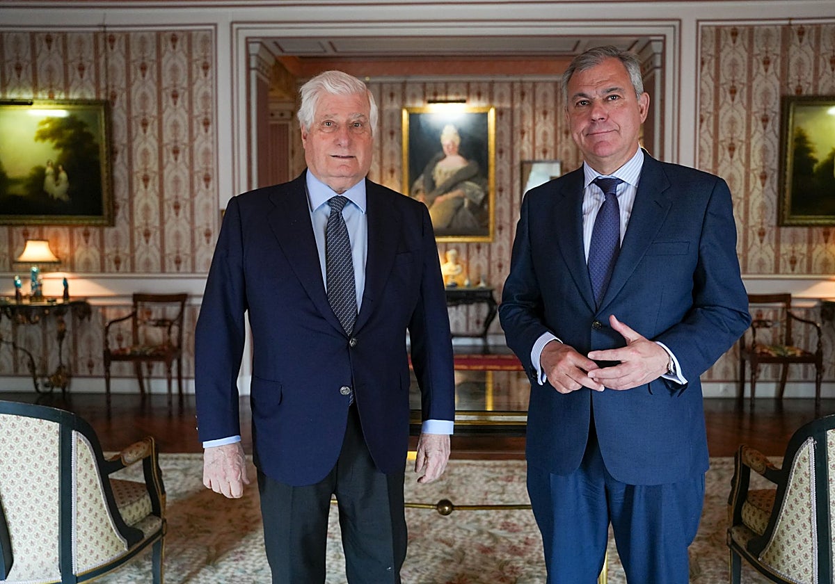 El Duque de Alba con el alcalde de Sevilla en Madrid