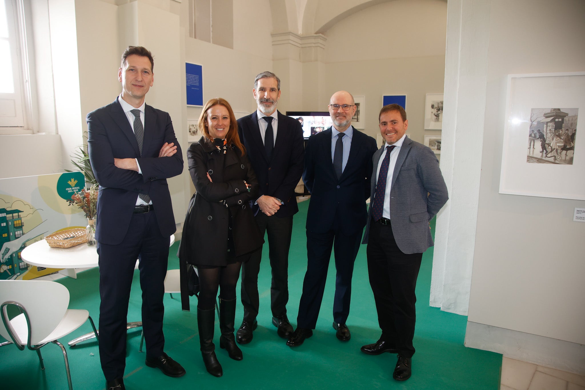 Enrique Castilla, Diana Casado, Jesús Rodríguez, Juan Luis Lobato y Santiago González