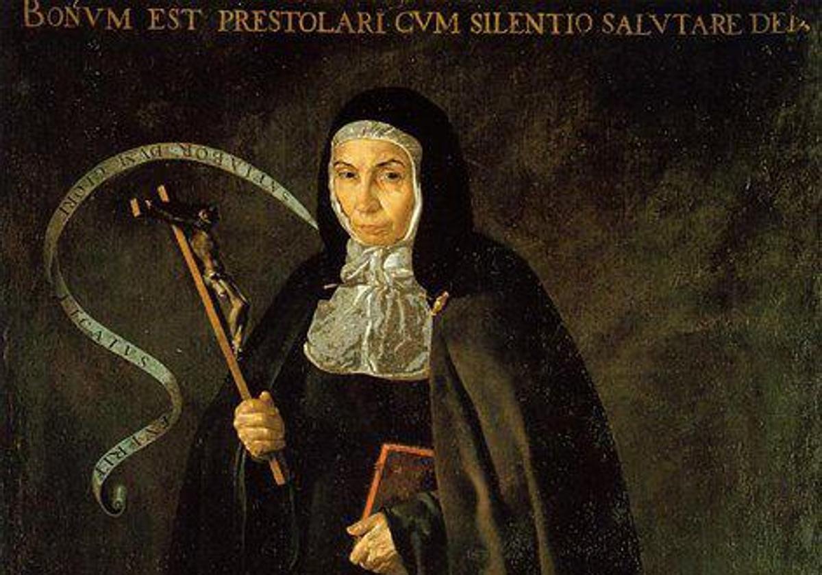 Lienzo Madre Jerónima de la Fuente de Velázquez