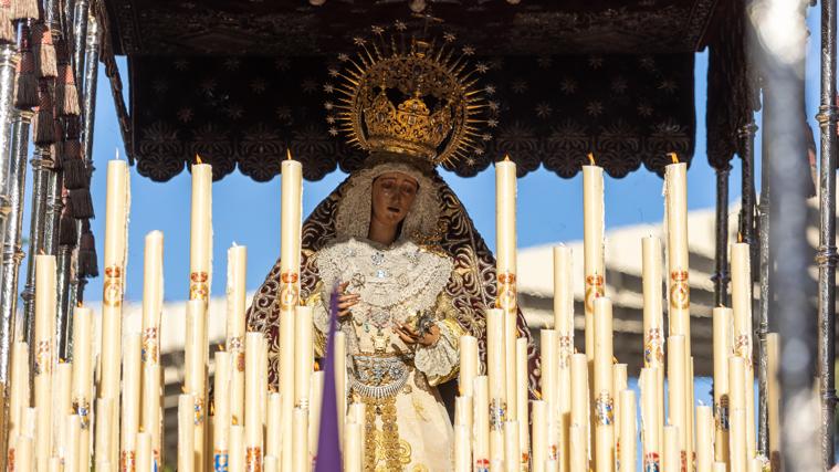 La Virgen del Valle el pasado Jueves Santo de 2023