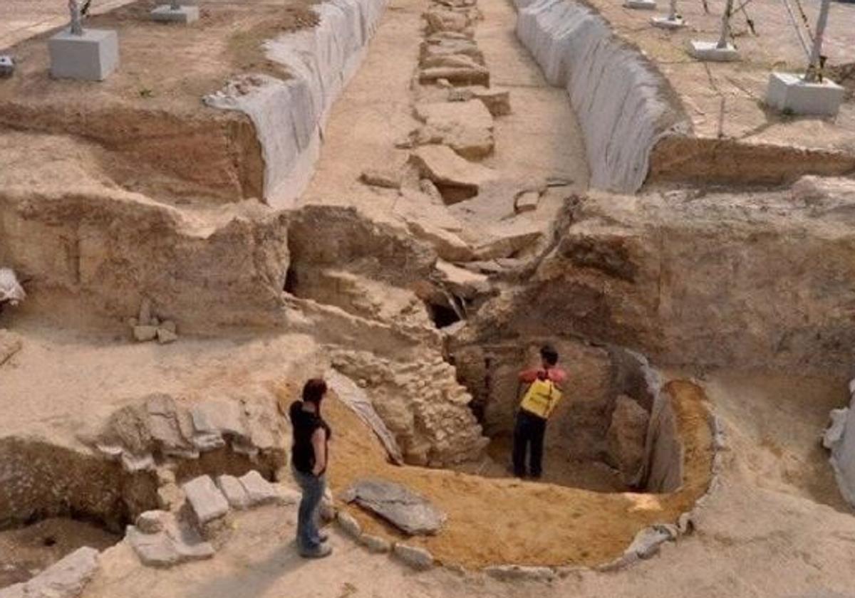 Imagen de una excavación con la que se ilustra la petición en change.org