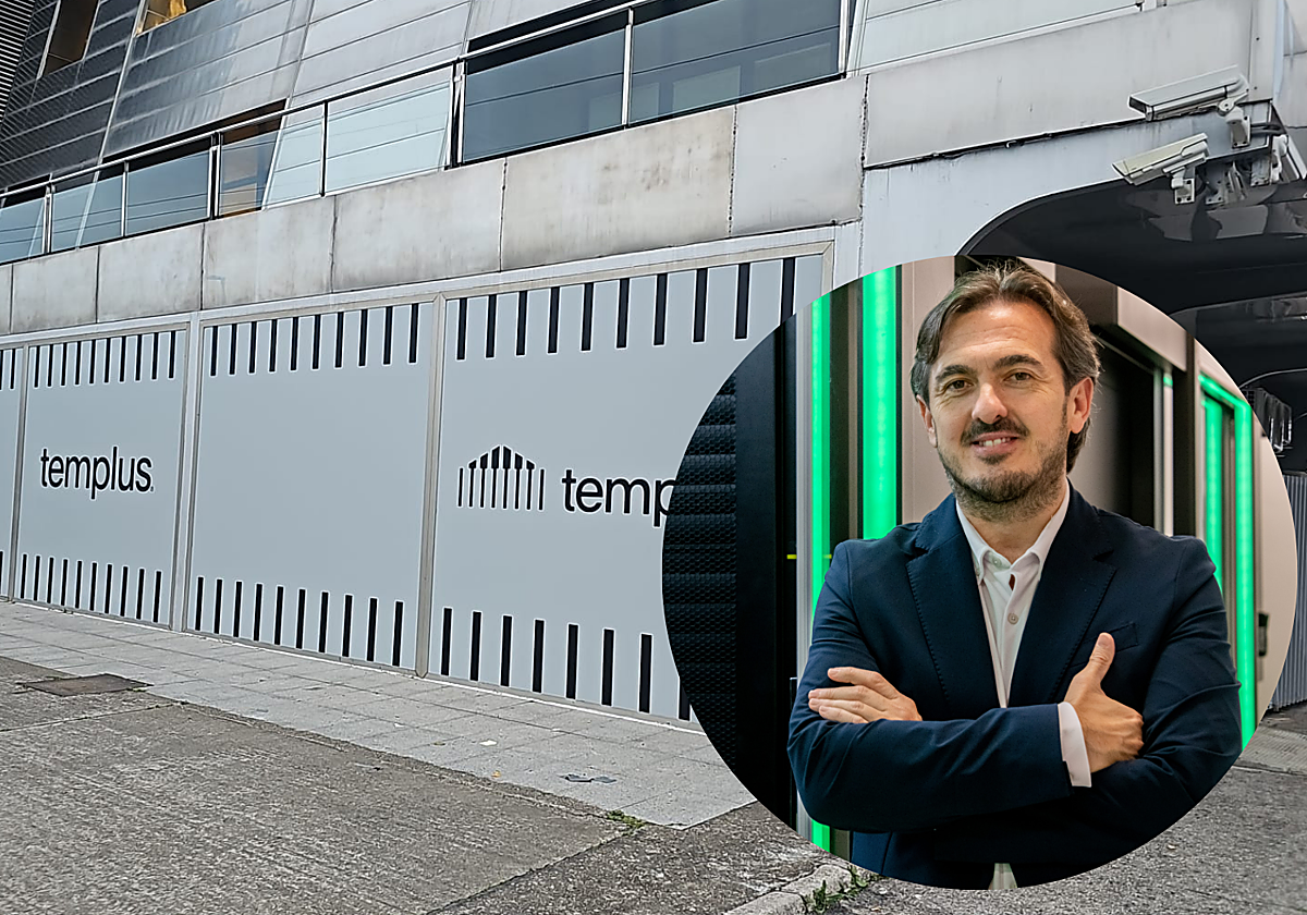 El centro de datos adquirido por Templus y el consejero delegado de la firma, Nacho Velilla