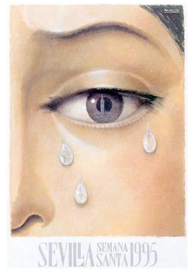 Cartel del Consejo de Cofradías de 1995, pintado por Francisco Maireles