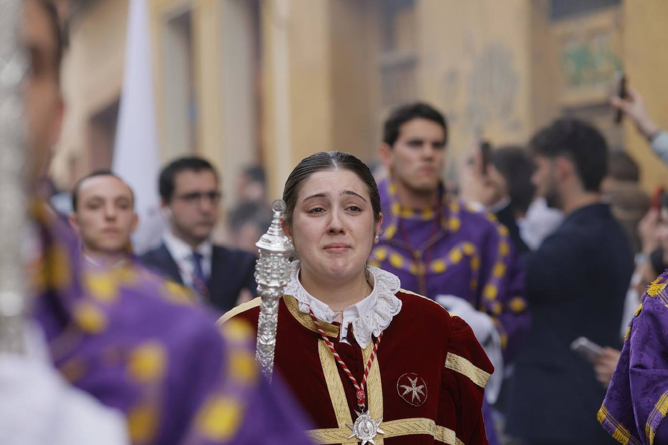 Estación de penitencia de la hermandad de la Amargura este Domingo de Ramos