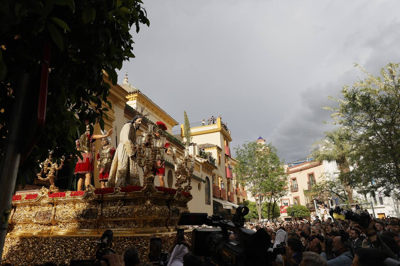 Estación de penitencia de la hermandad de la Amargura este Domingo de Ramos