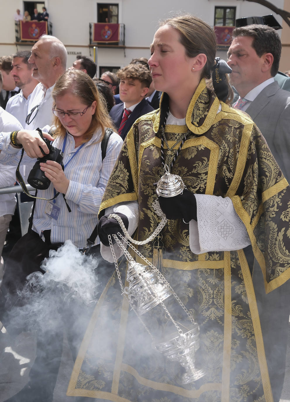 La hermandad de Jesús Despojado realiza su estación este Domingo de Ramos