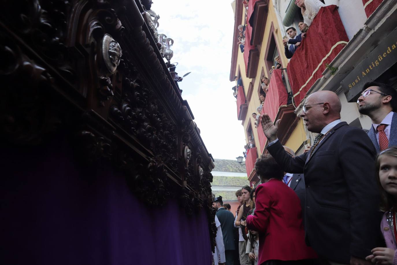 La hermandad de la Cena realiza su estación de penitencia este Domingo de Ramos