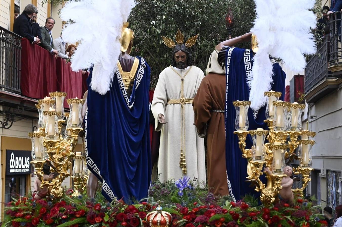 El misterio del Prendimiento de Castillo Lastrucci es uno de los pasos más grandes de la Semana Santa