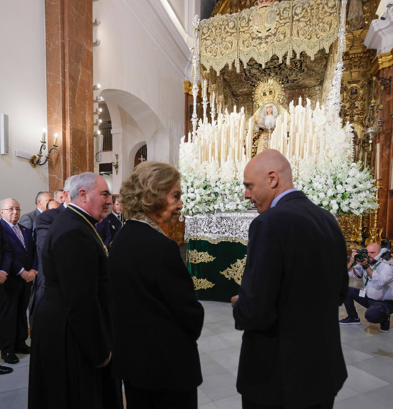 La visita de la Reina Sofía este Jueves Santo en Sevilla