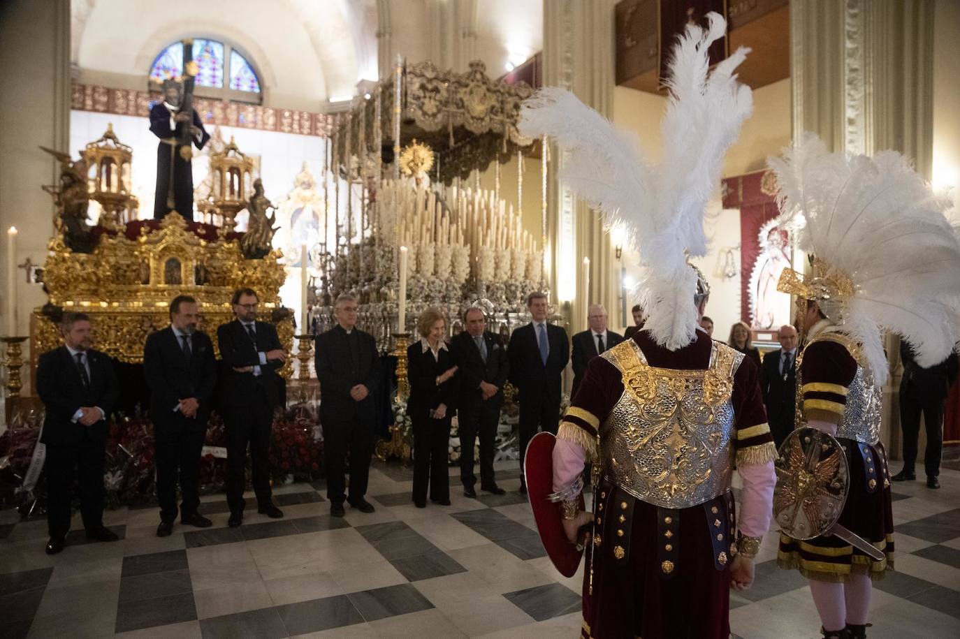 La visita de la Reina Sofía este Jueves Santo en Sevilla
