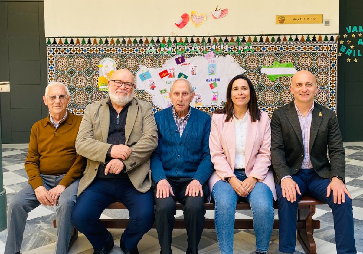 Algunos de los directores, y el actual, del colegio San Hermenegildo