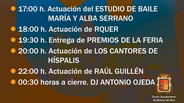 Feria de Mairena del Alcor 2025: fechas, programación y autobuses gratis