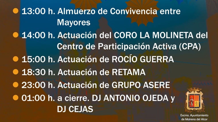 Feria de Mairena del Alcor 2025: fechas, programación y autobuses gratis