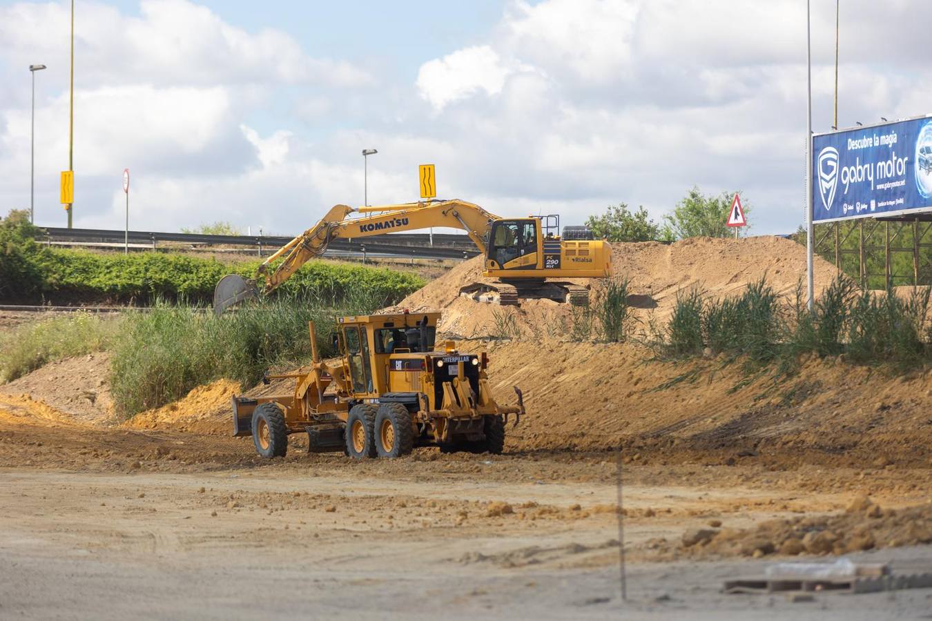 La actividad no para en las inmediaciones del Estadio de la Cartuja
