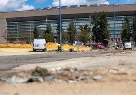 Así están los alrededores del Estadio de la Cartuja de Sevilla a cuatro días de la final de la Copa del Rey
