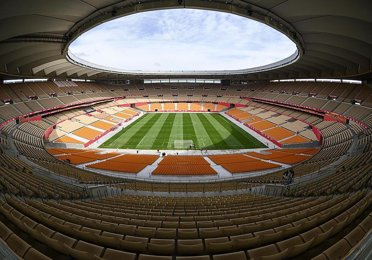 Estadio de la Cartuja remodelado para la final de la Copa del Rey este sábado