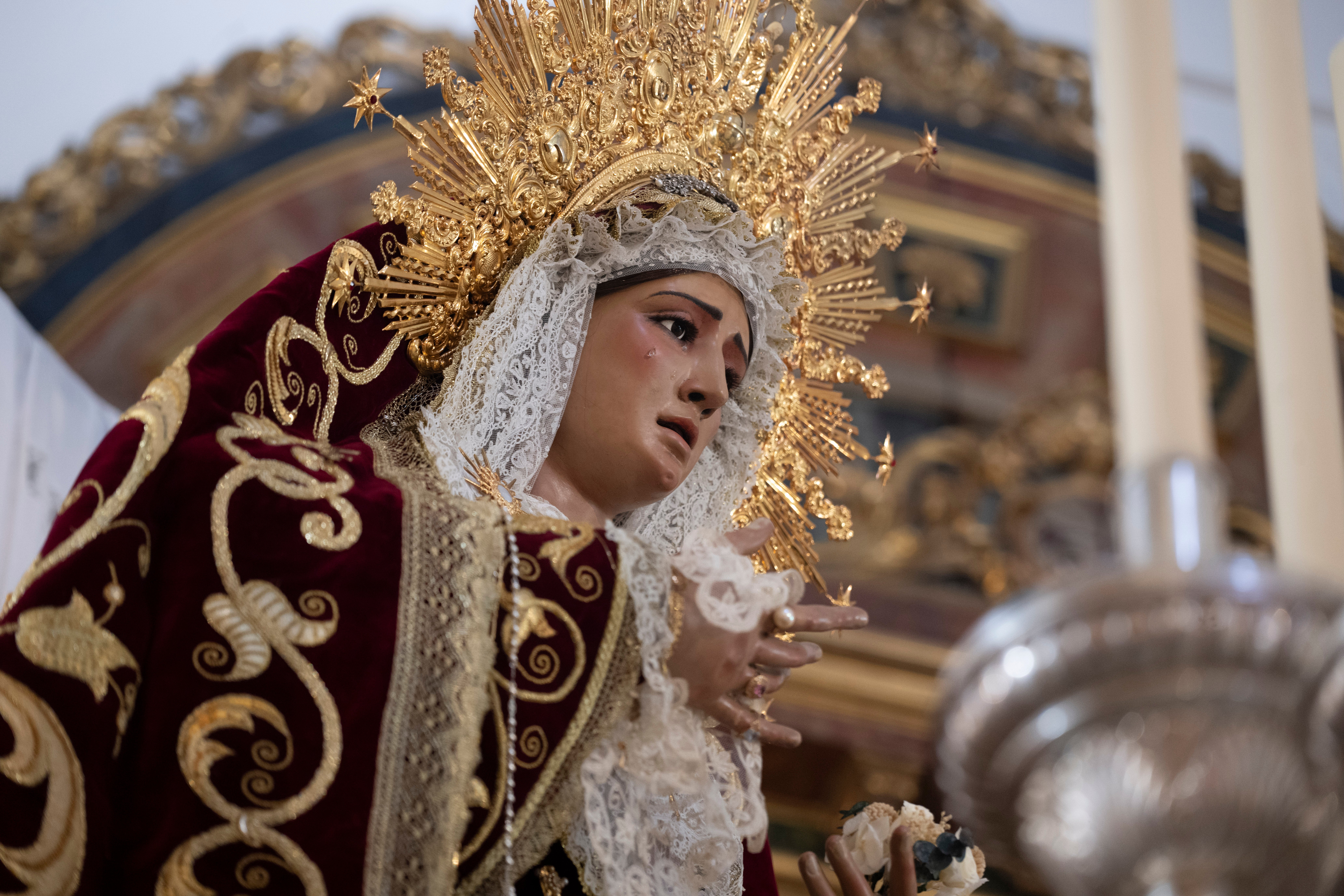 Las imágenes de la Virgen de los Desamparados de Alcosa en San Antonio de Padua