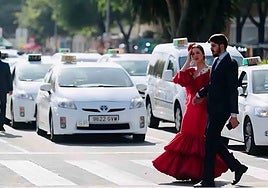 Dónde estarán las paradas de taxi en la Feria de Sevilla 2025