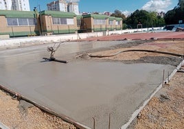 El Ayuntamiento transforma un solar abandonado del colegio Jorge Juan y Ulloa en un nuevo patio multifuncional
