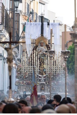 La Virgen de los Desamparados en el traslado al Salvador