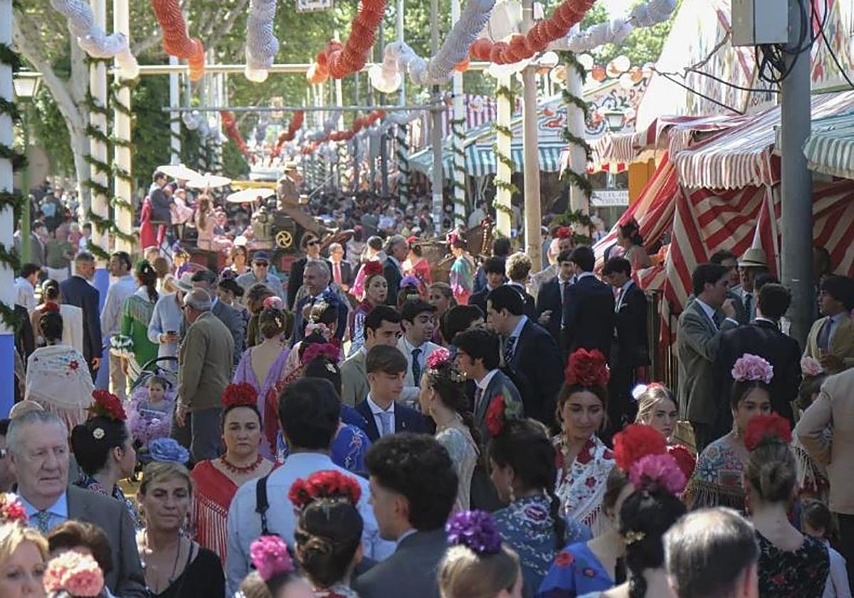 Ambiente en la Feria de Abril del año pasado