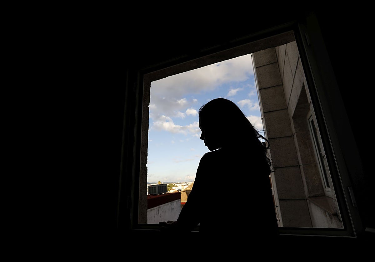 Una mujer víctima de violencia de género