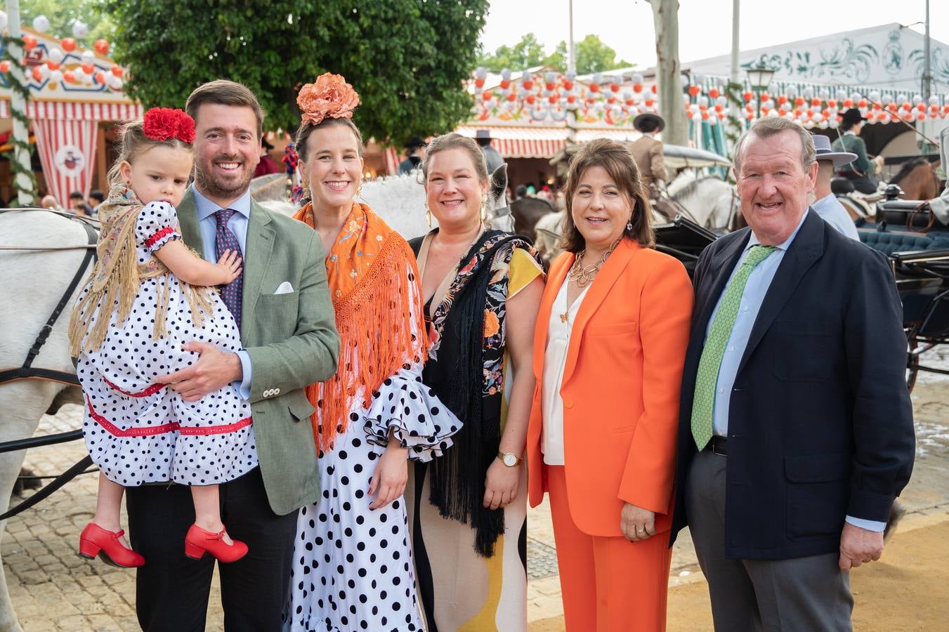 Teresa Risquete Aguado, Pedro Risquete, Cristina y Teresa Aguado Artillo, Teresa Artillo y Juan Luis Aguado