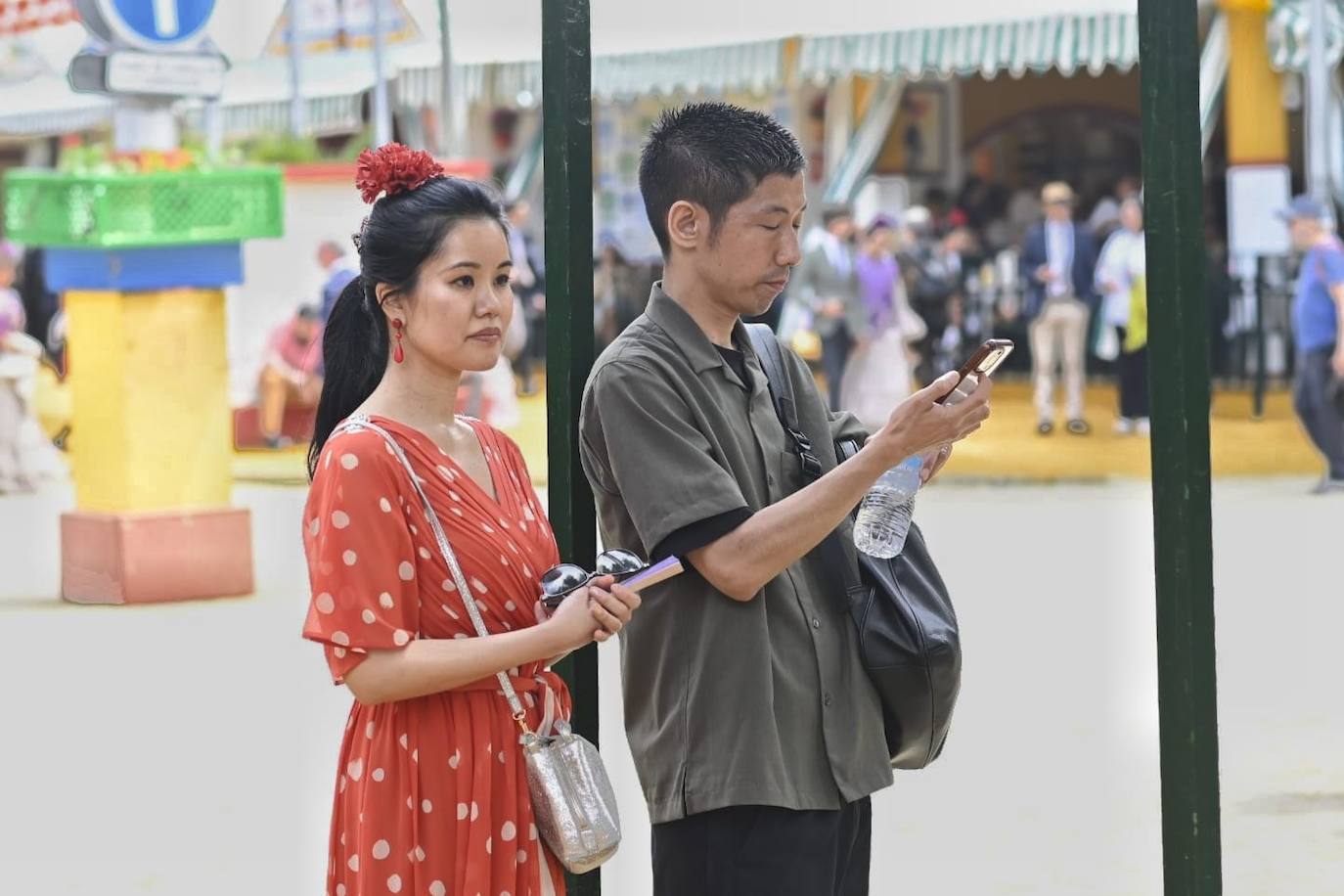 Ambiente este miércoles en la Feria de Sevilla
