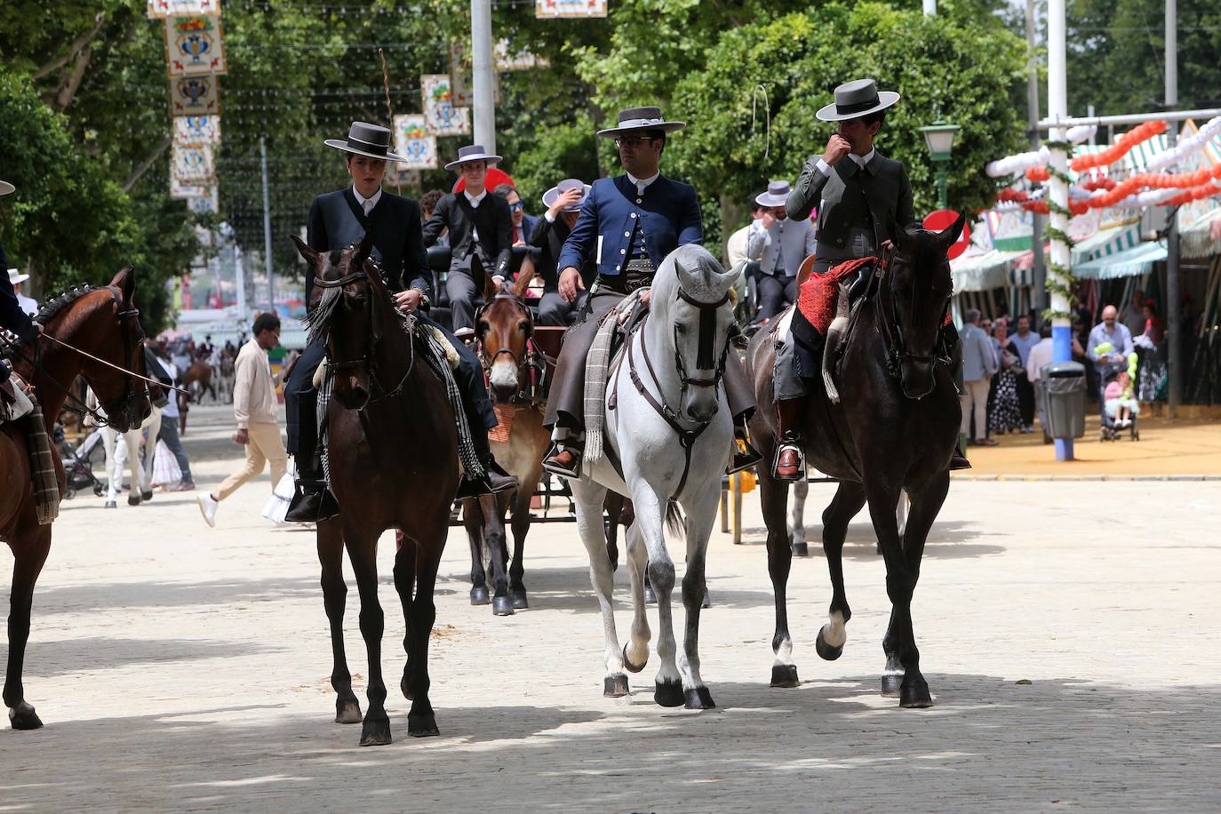 Ambiente este miércoles en la Feria de Sevilla