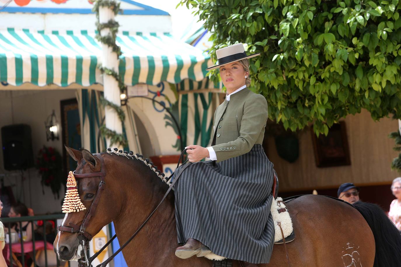 Ambiente este miércoles en la Feria de Sevilla