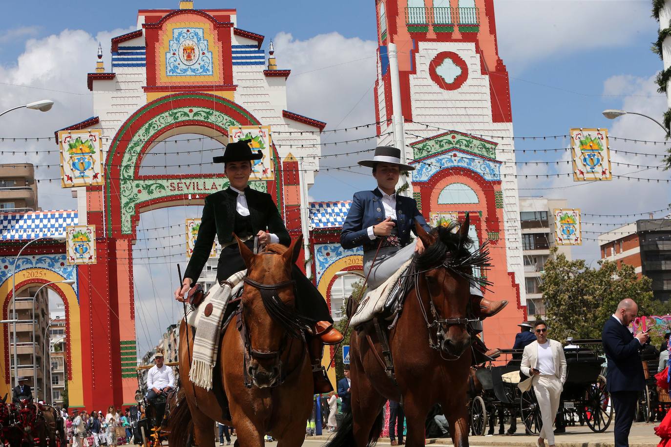 Ambiente este miércoles en la Feria de Sevilla