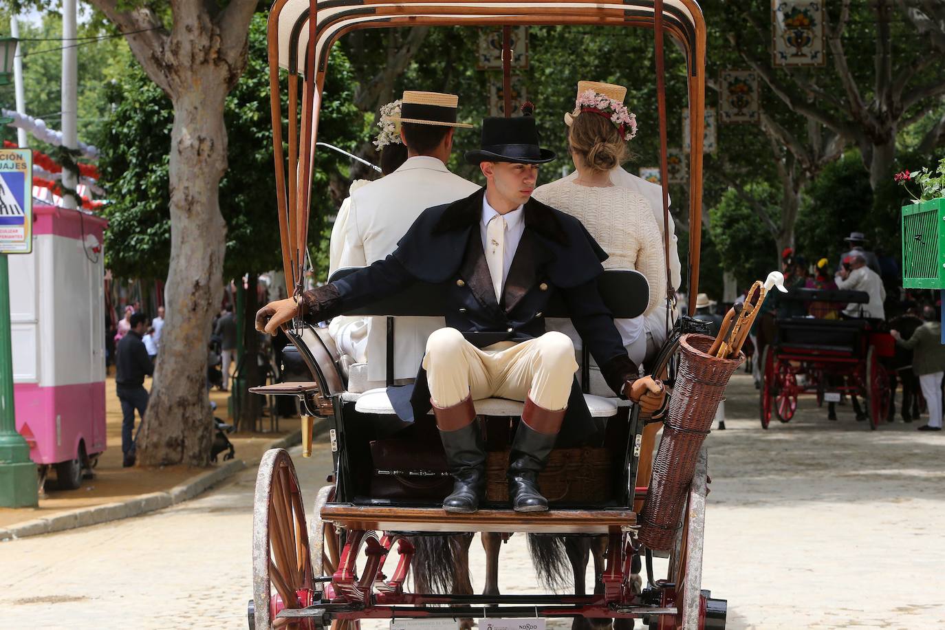 Ambiente este miércoles en la Feria de Sevilla