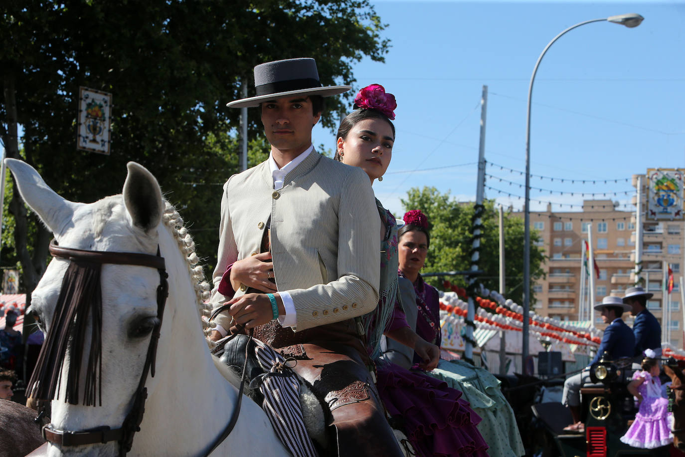 Ambiente este miércoles en la Feria de Sevilla