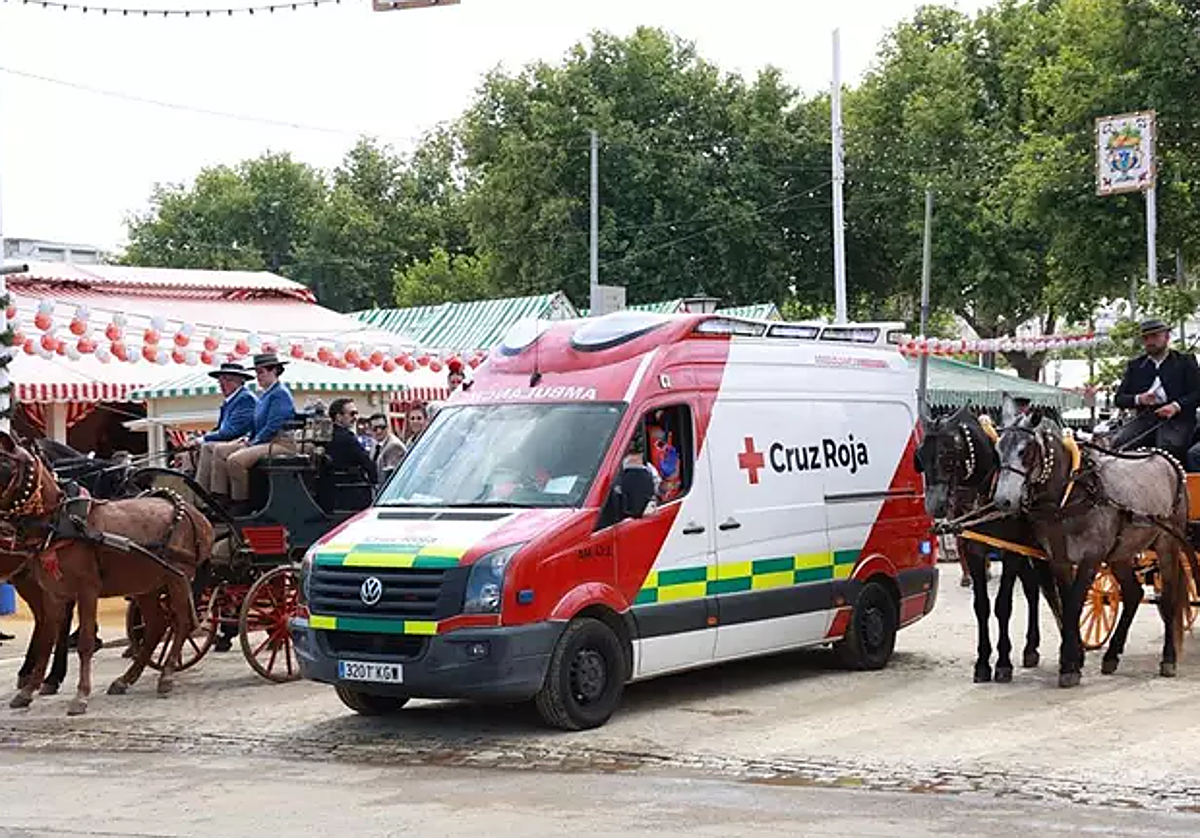 Servicio de Emergencias en el Real de la feria de Abril