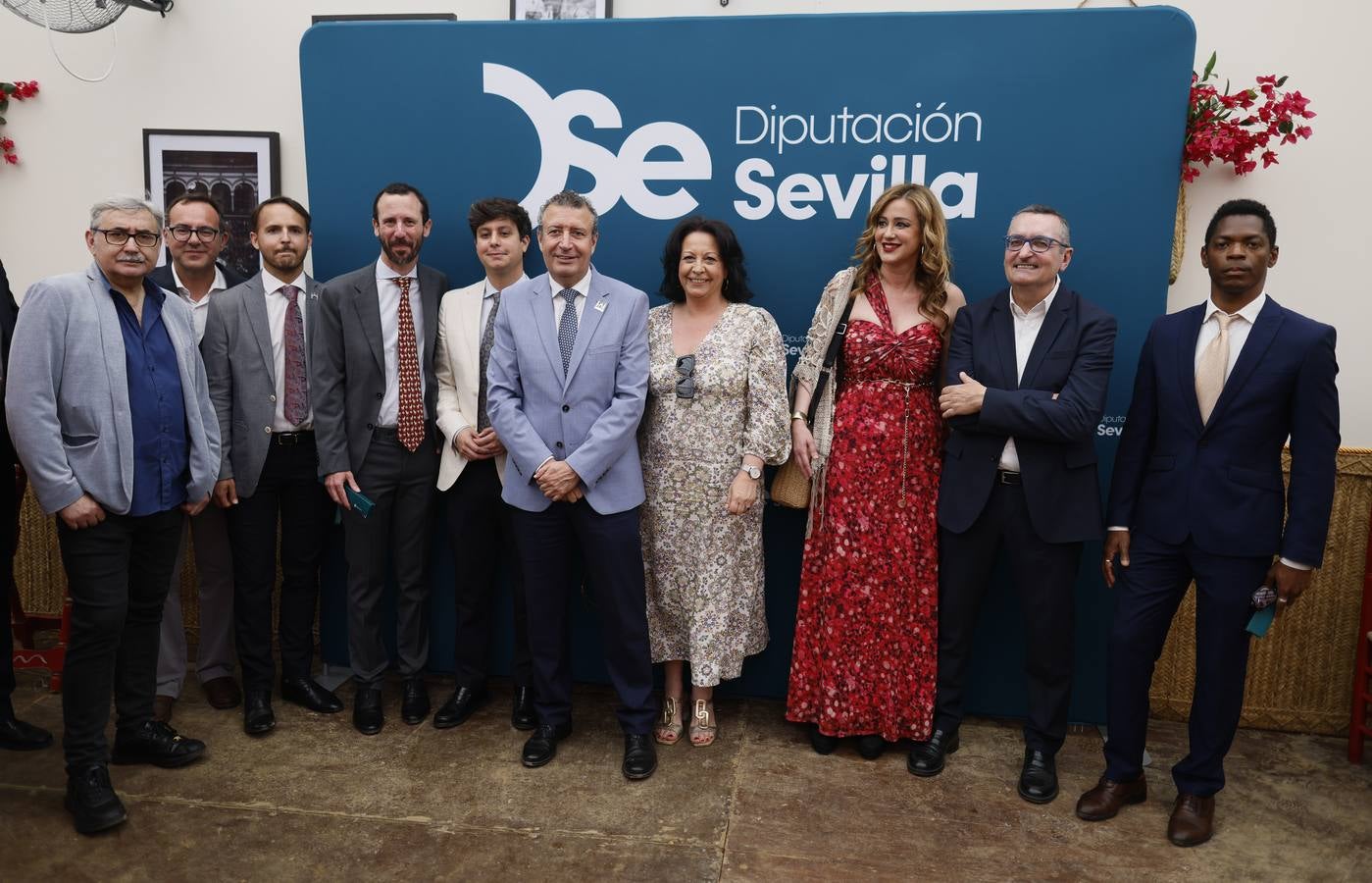 Recepción de la Diputación de Sevilla. Javier Fernández y lobby cultural